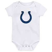 Newborn & Infant Indianapolis Colts Team Starter 3-Pack Bodysuit Set