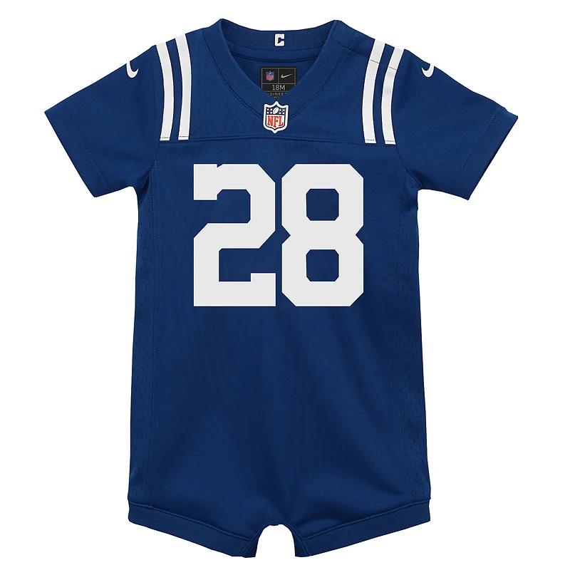 Combinaison-maillot de match Nike Jonathan Taylor Royal Indianapolis Colts pour nouveau-né