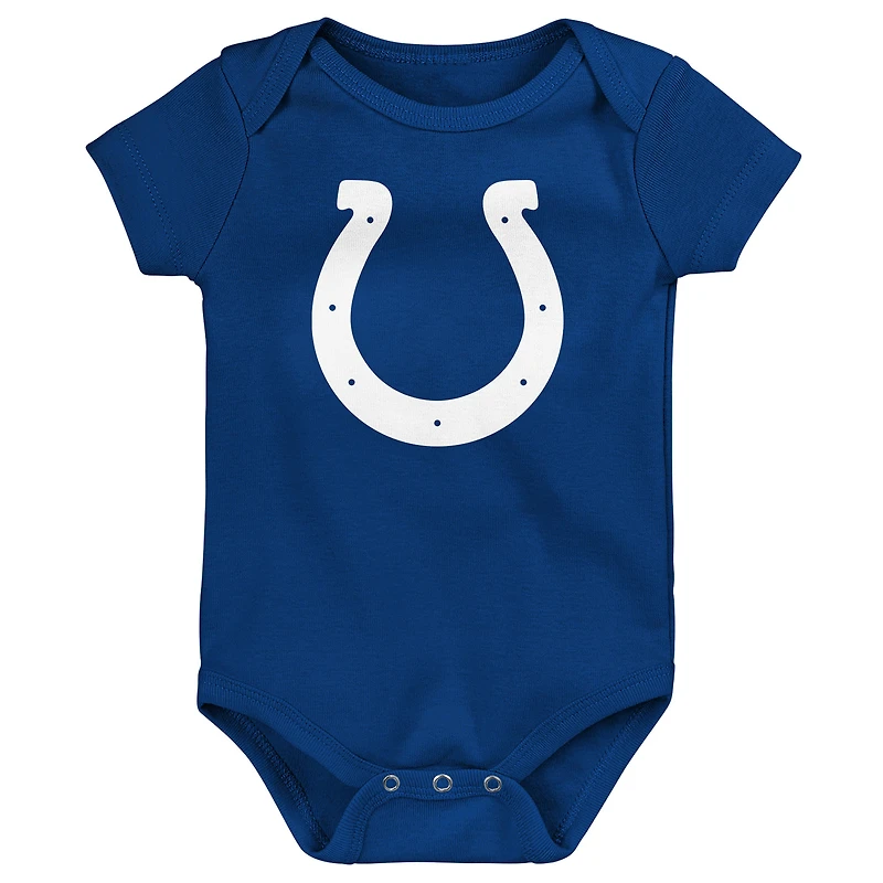 Newborn Outerstuff Indianapolis Colts Little Tike 3-Piece Bodysuit Set