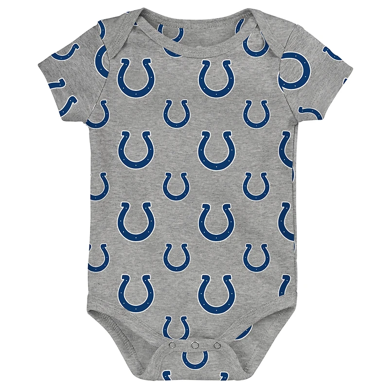 Newborn Outerstuff Indianapolis Colts Little Tike 3-Piece Bodysuit Set