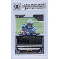 Panini America Jonathan Taylor Indianapolis Colts Carte de recrue autographiée 2020 Panini Chronicles Prizm Black #PB-7 Beckett Fanatics Witnessed Authenticated 10 Rookie
