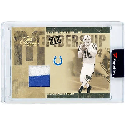 Carte Peyton Manning Indianapolis Colts 2005 Donruss Classics VIP Membership Relic #MS-24 #3/25