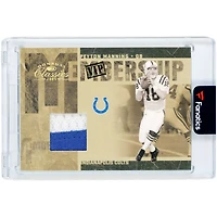 Carte Peyton Manning Indianapolis Colts 2005 Donruss Classics VIP Membership Relic #MS-24 #3/25