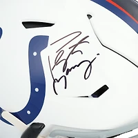 Casque Riddell Speed ​​Flex Authentic autographié par Peyton Manning (Indianapolis Colts et Denver Broncos) - Signature côté Colts