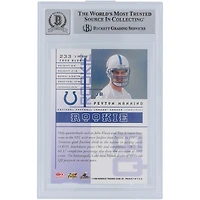 Carte de recrue authentique numéro 233 des Leaf Rookies & Stars de 1998 signée Peyton Manning par les Indianapolis Colts, signée Beckett Fanatics.