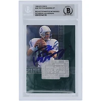 Carte de recrue 10 authentifiée de 1998 Upper Deck SPX Finite #287 Beckett Fanatics Witnessed de Peyton Manning Indianapolis Colts