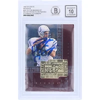 Peyton Manning Indianapolis Colts dédicacé 1998 Upper Deck SPX Finite Radiance #287 #1043/3600 Beckett Fanatics témoin authentifié 10 Rookie Card