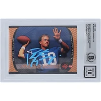 Peyton Manning Indianapolis Colts Autographié 1998 Upper Deck UD3 Future Shock Light Blue Ink #FS1 Beckett Fanatics Witnessed Authenticated 10 Rookie Card