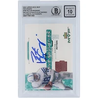 Peyton Manning Indianapolis Colts Autographié 2001 Upper Deck MVP Souvenirs GU Relic #PM Beckett Fanatics Witnessed Authenticated 10 Card