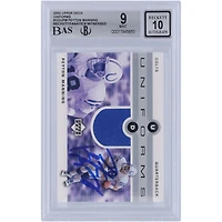 Carte 9/10 authentifiée signée par Peyton Manning des Indianapolis Colts, uniforme Upper Deck 2002, numéro UDU-PM, vue par les fanatiques de Beckett