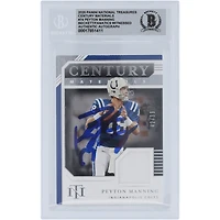 Peyton Manning Indianapolis Colts Autographié 2020 Panini National Treasures Century Materials GU Relic #CM-PMA #/99 Beckett Fanatics Witnessed Authenticated 10 Card