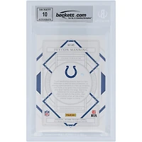 Peyton Manning Indianapolis Colts Autographed 2020 Panini National Treasures #45 #/99 Beckett Fanatics Witnessed Authenticated 10 Card