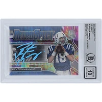 Carte Panini Spectra Retrospect 2021 autographiée par Peyton Manning Indianapolis Colts, bleu ciel céleste, encre #RS-PM #/99, Beckett Fanatics, témoin, authentifiée, 10 cartes