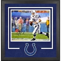 Peyton Manning Indianapolis Colts Autographed Deluxe Framed 16" x 20" Super Bowl XLI Running in Rain Photograph