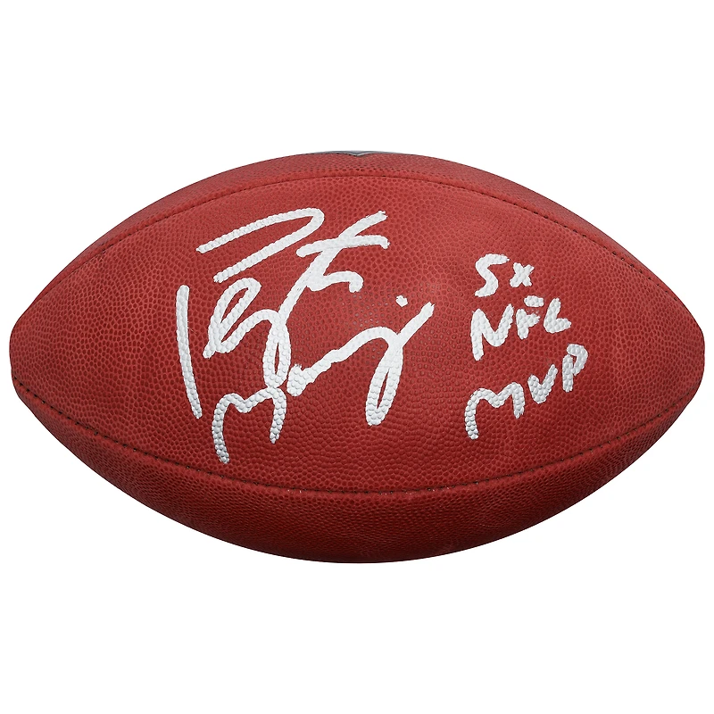 Peyton Manning Indianapolis Colts Autographed Duke Full Color Football with "5x NFL MVP" Inscription