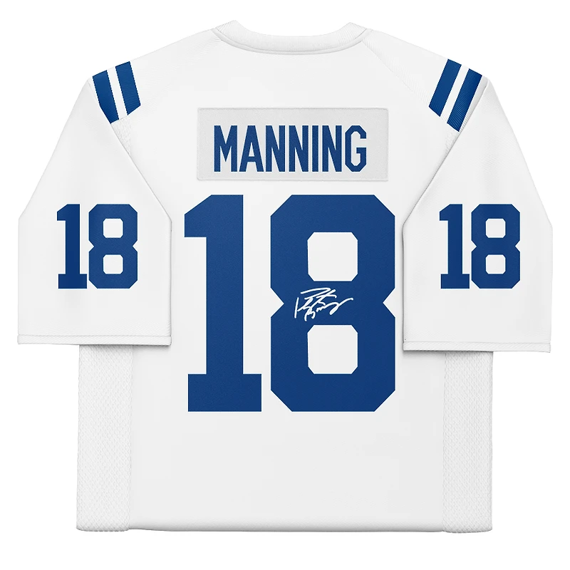 Peyton Manning Indianapolis Colts Autographed Mitchell & Ness 2006 Super Bowl Patch White Authentic Jersey