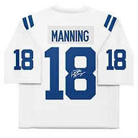 Peyton Manning Indianapolis Colts Autographed Mitchell & Ness 2006 Super Bowl Patch White Authentic Jersey