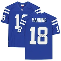 Peyton Manning Indianapolis Colts Autographed Mitchell & Ness Blue Replica Jersey