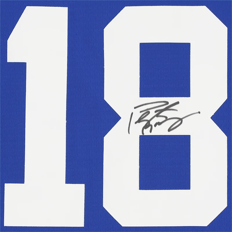 Peyton Manning Indianapolis Colts Autographed Mitchell & Ness Blue Replica Jersey