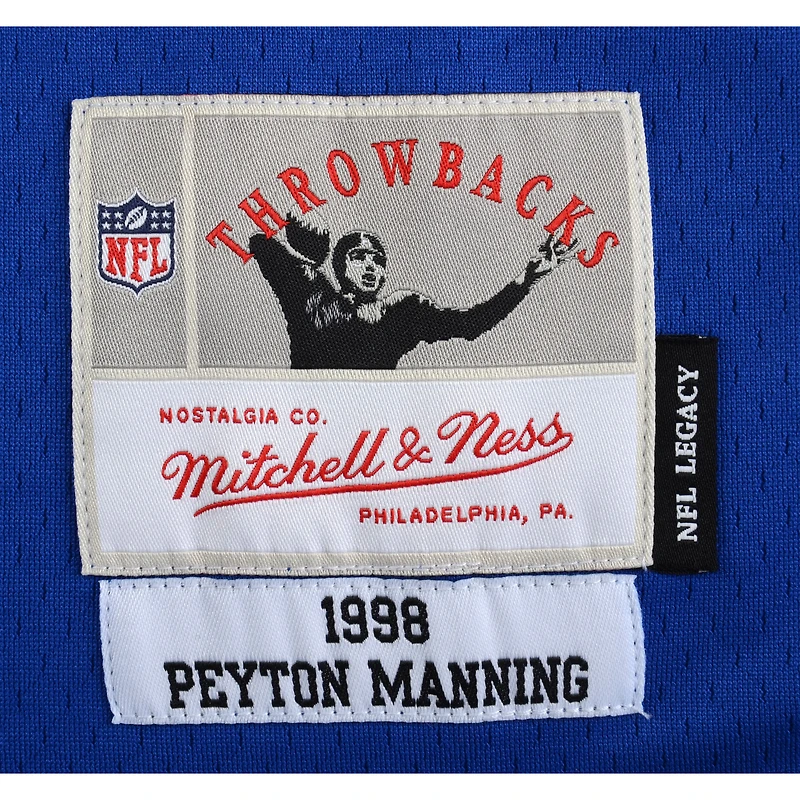 Peyton Manning Indianapolis Colts Autographed Mitchell & Ness Blue Replica Jersey