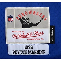 Peyton Manning Indianapolis Colts Autographed Mitchell & Ness Blue Replica Jersey