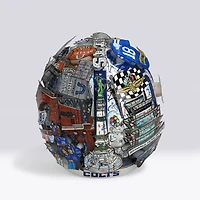 Peyton Manning Indianapolis Colts Autographed Riddell 2020 Speed Authentic Helmet - Art by Charles Fazzino - NF70444336