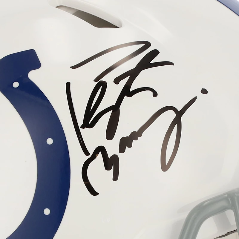 Casque authentique Riddell Speed ​​2020 autographié par Peyton Manning Indianapolis Colts
