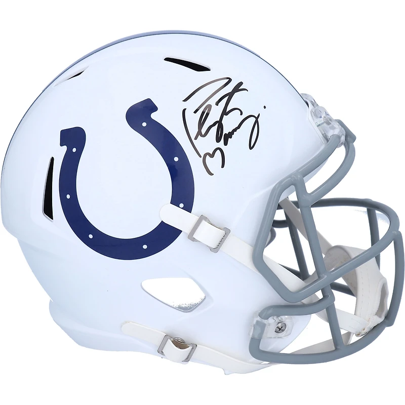 Casque réplique Riddell Speed 2020 autographié par Peyton Manning (Indianapolis Colts)
