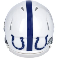 Casque Speed ​​Mini dédicacé par Peyton Manning Indianapolis Colts avec logo rétro Riddell pour la saison 2021