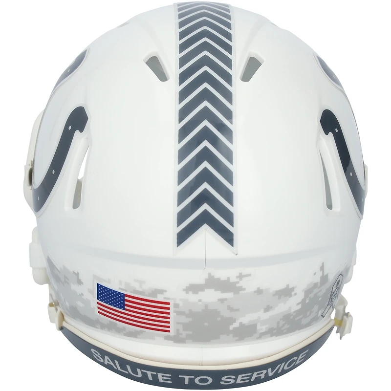 Peyton Manning Indianapolis Colts Autographié Riddell 2024 Salute To Service Speed Mini Casque