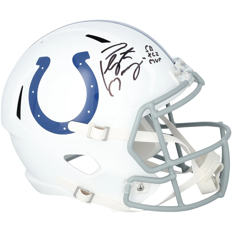 Peyton Manning Indianapolis Colts Autographed Riddell 2026 Speed Replica Helmet with "SB XLI MVP" Inscription