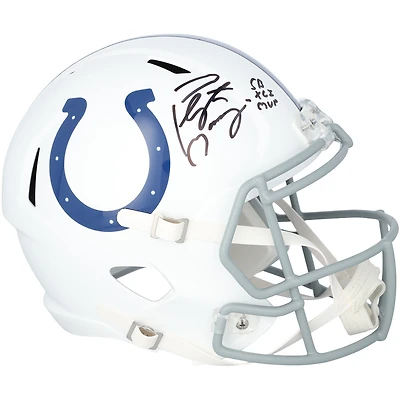 Peyton Manning Indianapolis Colts Autographed Riddell 2026 Speed Replica Helmet with "SB XLI MVP" Inscription