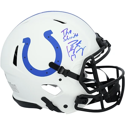Peyton Manning Indianapolis Colts Autographed Riddell Lunar Speed Authentic Helmet with "The Sheriff" Inscription 