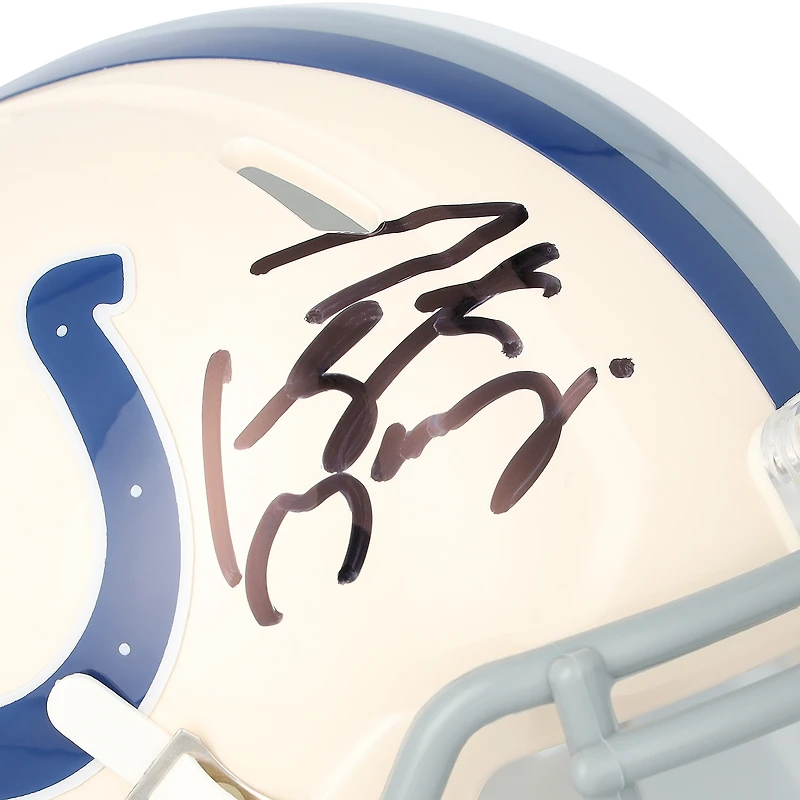 Casque miniature rétro Riddell Speed ​​autographié par Peyton Manning (Indianapolis Colts)