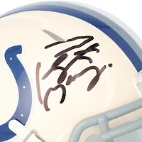 Casque miniature rétro Riddell Speed ​​autographié par Peyton Manning (Indianapolis Colts)