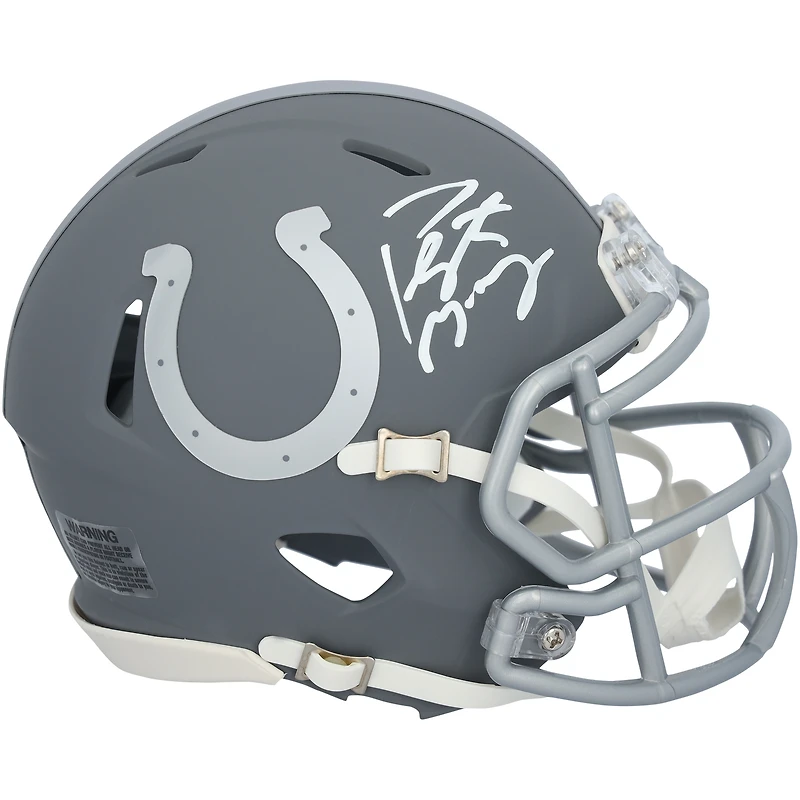 Peyton Manning Indianapolis Colts Autographed Riddell Slate Speed Mini Helmet  