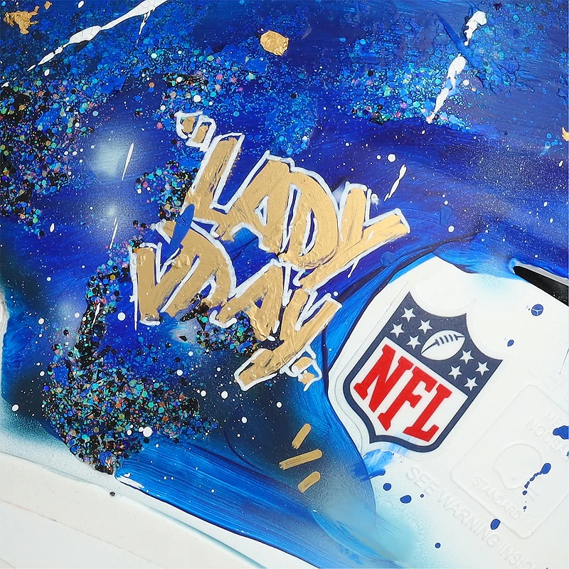 Peyton Manning Indianapolis Colts Autographed Riddell Speed Flex Authentic Helmet - Art by Lady Jday - Limited Edition #1/1