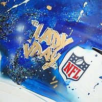 Peyton Manning Indianapolis Colts Autographed Riddell Speed Flex Authentic Helmet - Art by Lady Jday - Limited Edition #1/1