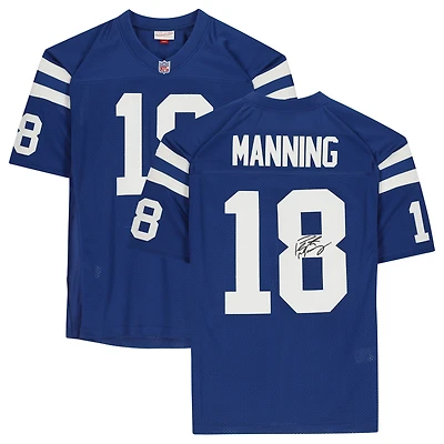 Peyton Manning Indianapolis Colts Autographed Royal Mitchell & Ness Legacy Jersey