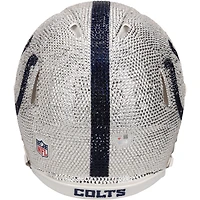 Casque Riddell Speed 2020 authentique dédicacé par Peyton Manning des Indianapolis Colts avec cristaux Swarovski - Illustration par Rock On Sports