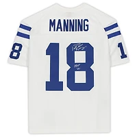 Peyton Manning Indianapolis Colts Autographed White Mitchell & Ness Replica Jersey with "HOF 21" Inscription