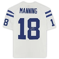 Maillot Mitchell & Ness Legacy blanc autographié de Peyton Manning (Indianapolis Colts)