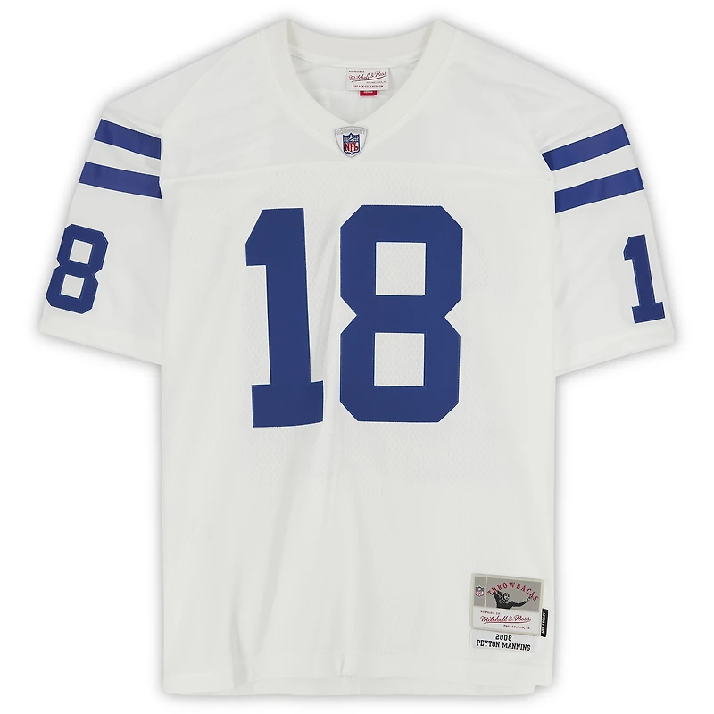 Peyton Manning Indianapolis Colts Autographed White White Mitchell & Ness Legacy Jersey