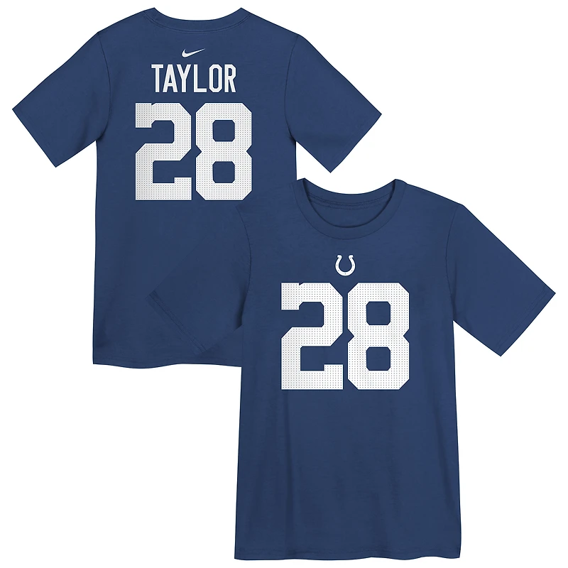 Preschool Nike Jonathan Taylor Royal Indianapolis Colts Player Name & Number T-Shirt