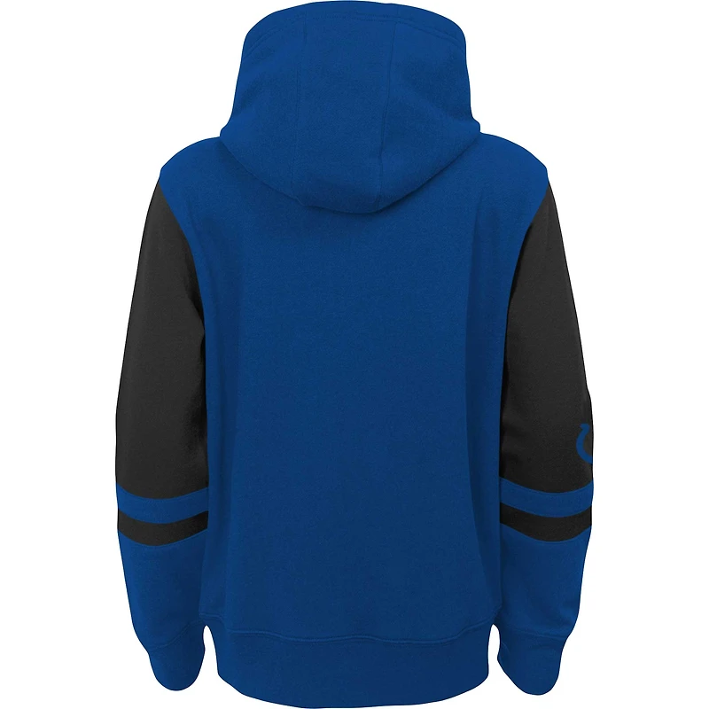 Sweat à capuche entièrement zippé pour enfants Royal Indianapolis Colts Stadium préscolaire