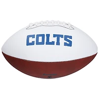 Ballon de football Franklin White Panel autographié par Riley Leonard, Indianapolis Colts