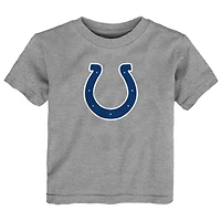 Toddler Heather Gray Indianapolis Colts Primary Logo T-Shirt