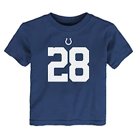 T-shirt Nike pour enfant Jonathan Taylor bleu royal des Indianapolis Colts, avec nom et numéro du joueur