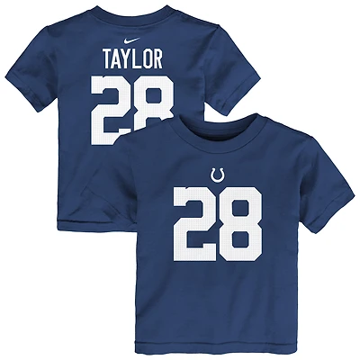 Toddler Nike Jonathan Taylor Royal Indianapolis Colts Player Name & Number T-Shirt