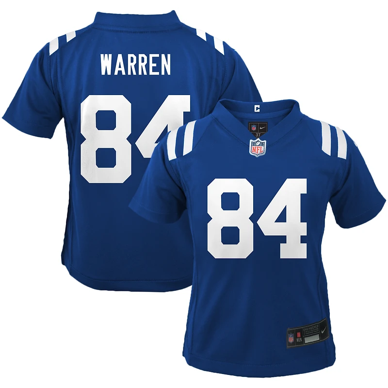 Maillot de match Nike Tyler Warren Royal Indianapolis Colts pour tout-petit